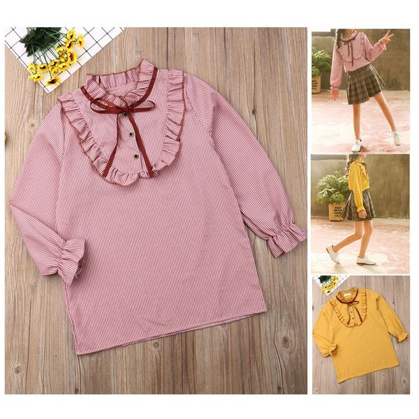 4-14 years children toddler kids baby girl summer/autumn striped ruffle long sleeve tee blouse shirt girls clothes outfits, White;black
4-14 years children toddler kids baby girl summer/autumn striped ruffle long sleeve tee blouse shirt girls clothes outfits, White;black