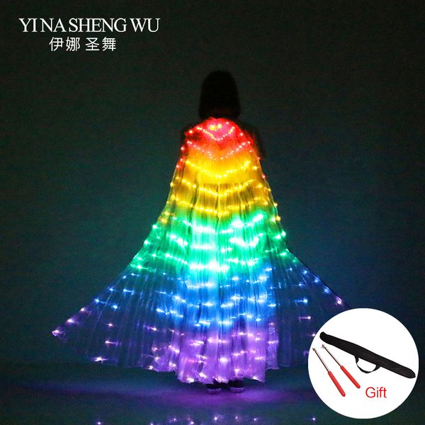 stage performance props women dance accessory dj led dance wings light up wing costume led wings rainbow colors with stick, Black;red
stage performance props women dance accessory dj led dance wings light up wing costume led wings rainbow colors with stick, Black;red