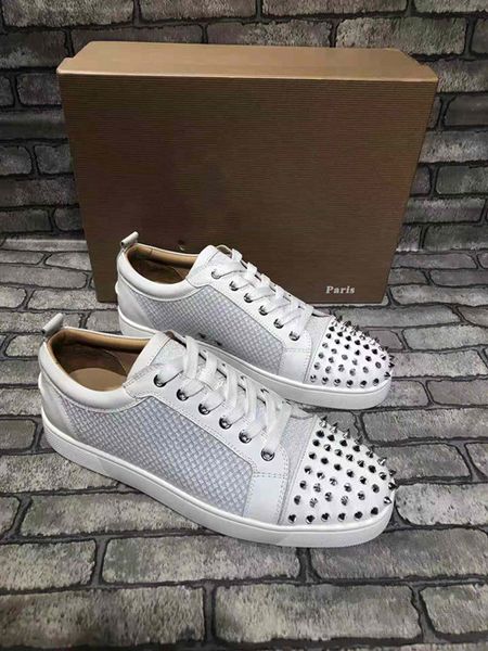 factory wholesale white mesh with spikes sneakers red bottom shoes junior low men casual flats shoes red sole ing, Black
factory wholesale white mesh with spikes sneakers red bottom shoes junior low men casual flats shoes red sole ing, Black