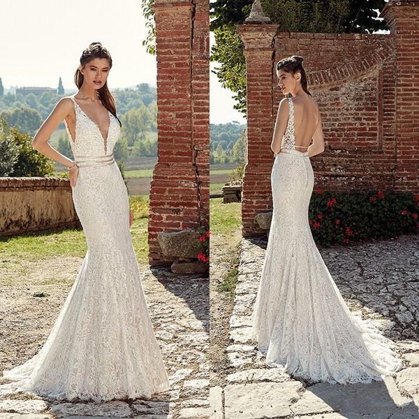 elegant 2019 vintage lace mermaid wedding dresses spaghetti straps v neck pearls sweep train wedding bridal gowns vestido de novia ba0788
elegant 2019 vintage lace mermaid wedding dresses spaghetti straps v neck pearls sweep train wedding bridal gowns vestido de novia ba0788