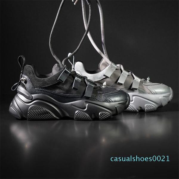 lace up rivet black shoes for women casual rubber autumn spring gray women sneakers round toe womens flat shoes platform c21 
lace up rivet black shoes for women casual rubber autumn spring gray women sneakers round toe womens flat shoes platform c21