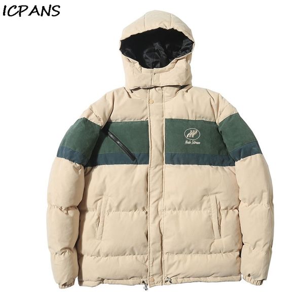 icpans zipper pocket color block patchwork removable hooded puffer parkas streetwear thick cotton padded parka jackets hip hop, Black
icpans zipper pocket color block patchwork removable hooded puffer parkas streetwear thick cotton padded parka jackets hip hop, Black