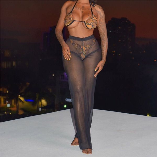 cover-ups women bikini cover up beach mesh ruffles sheer wide leg pants elegant high waist loose transparent trousers beachwear
cover-ups women bikini cover up beach mesh ruffles sheer wide leg pants elegant high waist loose transparent trousers beachwear