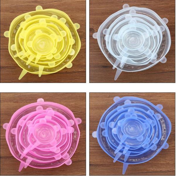 silicone stretch lids suction pot reusable fresh keeping wrap seal lid pan cover kitchen tools accessories 6pcs set
silicone stretch lids suction pot reusable fresh keeping wrap seal lid pan cover kitchen tools accessories 6pcs set