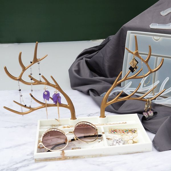 diy crystal epoxy silicone big antler tree branch jewelry display rack manual swing table jewelry tray mirror mould
diy crystal epoxy silicone big antler tree branch jewelry display rack manual swing table jewelry tray mirror mould