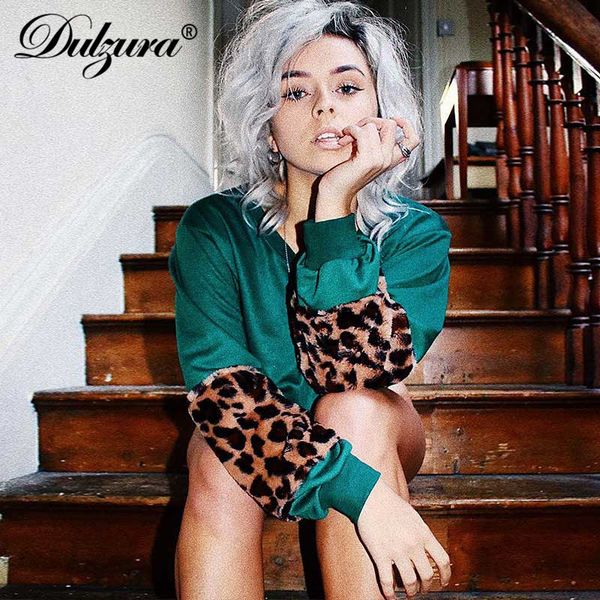 dulzura women's shirt pullover splice long sleeve leopard print crop 2018 autumn winter clothes streetwear fashion plus size, White
dulzura women's shirt pullover splice long sleeve leopard print crop 2018 autumn winter clothes streetwear fashion plus size, White
