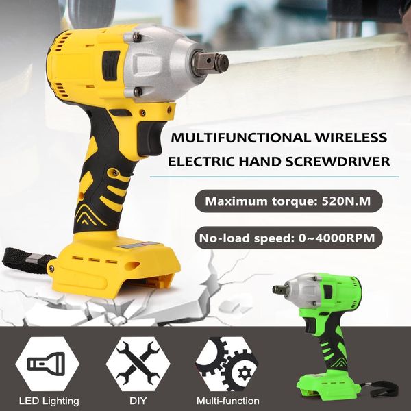 1/2 inch electric rechargeable brushless impact wrench cordless electric screwdriver with led light diy power tool wrenches
1/2 inch electric rechargeable brushless impact wrench cordless electric screwdriver with led light diy power tool wrenches
