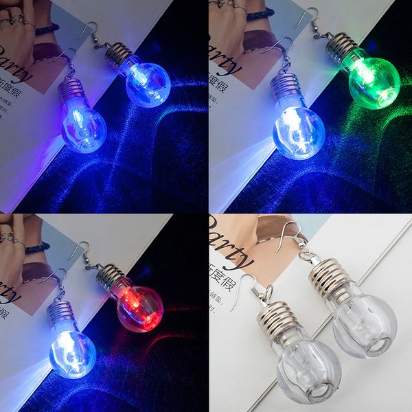 2019 unique design colorful light bulbs drop earrings for women fashion luminous dangle brincos fun friends gifts party jewelry, Silver
2019 unique design colorful light bulbs drop earrings for women fashion luminous dangle brincos fun friends gifts party jewelry, Silver