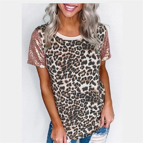 short leopard womens sleeve summer womens designer fashion sequins tees shirts classic slim casual t tshirts cdrfp, Black
short leopard womens sleeve summer womens designer fashion sequins tees shirts classic slim casual t tshirts cdrfp, Black