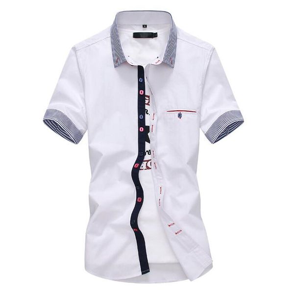 left rom 2019 fashion male summer high-grade pure cotton short sleeve shirts/men's breathable lapel casual shirts 4xl 5xl, White;black
left rom 2019 fashion male summer high-grade pure cotton short sleeve shirts/men's breathable lapel casual shirts 4xl 5xl, White;black
