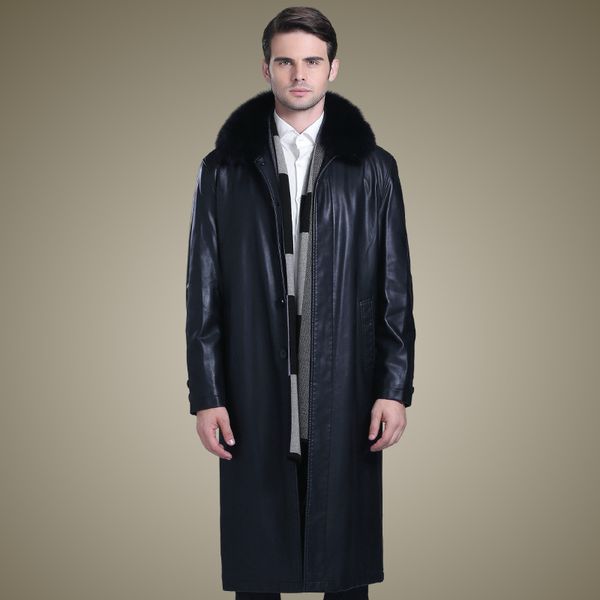 leather jacket men long men's jacket autumn winter men's clothing fur coat fur collar fashion chaquetas hombre 8527 pph804, Black
leather jacket men long men's jacket autumn winter men's clothing fur coat fur collar fashion chaquetas hombre 8527 pph804, Black