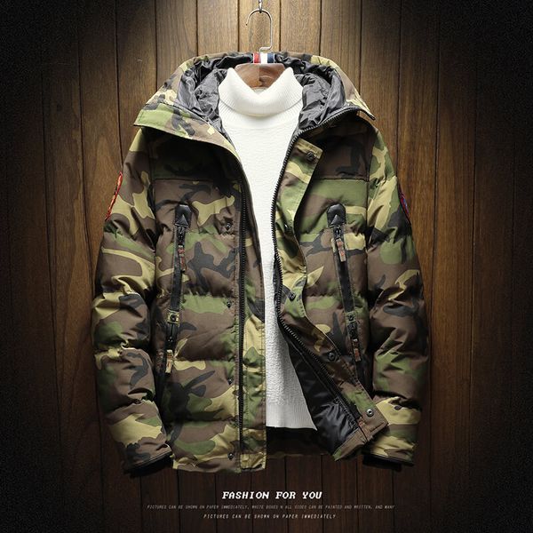 men's down & parkas men casual camouflage thick warm winters jacket embroidery hooded padded overcoat jaqueta masculino inverno, Black
men's down & parkas men casual camouflage thick warm winters jacket embroidery hooded padded overcoat jaqueta masculino inverno, Black