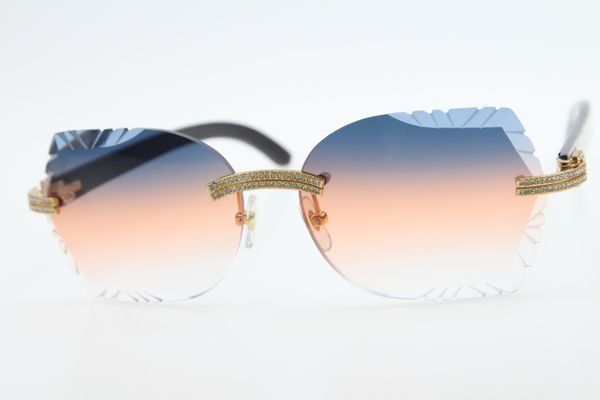 woman sunglasses 3524012 white inside black buffalo horn rimless sunglasses smaller stones glasses new carved lens, White;black
woman sunglasses 3524012 white inside black buffalo horn rimless sunglasses smaller stones glasses new carved lens, White;black