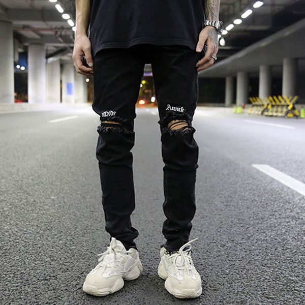 2019 new jogger джинсы с вышивкой до колен для мужчин хип-хоп узкие джинсы-байкеры в тонкую ленту slim fit черные джинсовые брюки, Blue
2019 new jogger джинсы с вышивкой до колен для мужчин хип-хоп узкие джинсы-байкеры в тонкую ленту slim fit черные джинсовые брюки, Blue