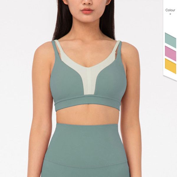 gym clothing 2021 fitness sports vest women's color matching beauty back yoga underwear sport bra bras women, White;black
gym clothing 2021 fitness sports vest women's color matching beauty back yoga underwear sport bra bras women, White;black