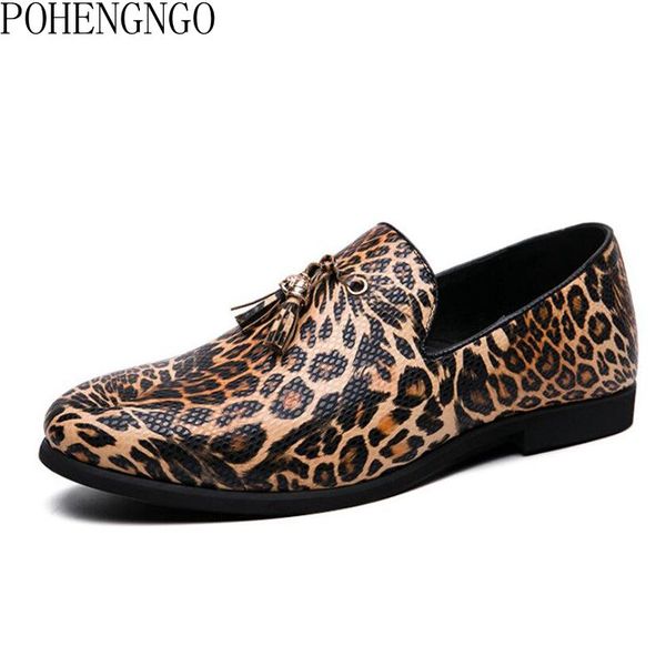 leather shoes fashion casual men's tassel loafers large size dress shoes leopard print business men oxford, Black
leather shoes fashion casual men's tassel loafers large size dress shoes leopard print business men oxford, Black
