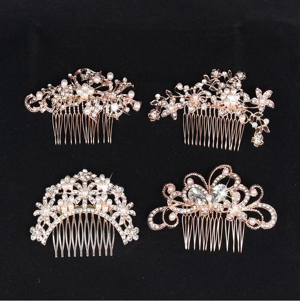 luxury sparkly bridal wedding tiaras stunning fine comb bridal jewelry accessories crystal pearl hair brush utterfly hairpin for bride, Silver
luxury sparkly bridal wedding tiaras stunning fine comb bridal jewelry accessories crystal pearl hair brush utterfly hairpin for bride, Silver