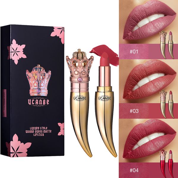 new brand velvet matte lipstick set luxury queen crown creamy lip stick gentle pink nude lips makeup waterproof lasting cosmetics 2.6g
new brand velvet matte lipstick set luxury queen crown creamy lip stick gentle pink nude lips makeup waterproof lasting cosmetics 2.6g
