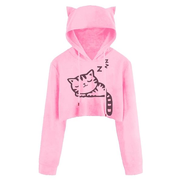 women crop hoodie sweatshirt casual long sleeve cat kitty print short hoodies sweatshirt pullover korean pink hoodies #20, Black
women crop hoodie sweatshirt casual long sleeve cat kitty print short hoodies sweatshirt pullover korean pink hoodies #20, Black