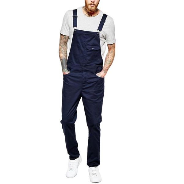 men's pants est arrival men casual bib overalls solid color jumpsuit jeans suspender streetwear outfits plus size s-3xl, Black
men's pants est arrival men casual bib overalls solid color jumpsuit jeans suspender streetwear outfits plus size s-3xl, Black
