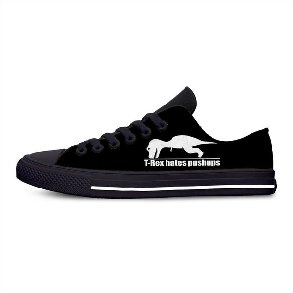 t-rex no like push-ups fashion amazing casual shoes popular novelty breathable lightweight sneakers 3d print for men women, Black
t-rex no like push-ups fashion amazing casual shoes popular novelty breathable lightweight sneakers 3d print for men women, Black