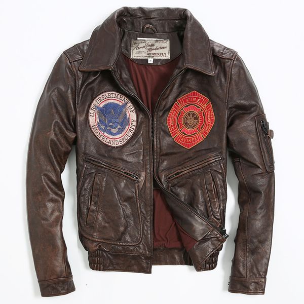2020 vintage badge leather bomber jacket men pattern flight jacket motorcycle genuine lether jacket men brown leather coat, Black
2020 vintage badge leather bomber jacket men pattern flight jacket motorcycle genuine lether jacket men brown leather coat, Black