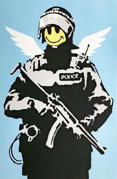 banksy "flying copper" 2004 home decor handpainted &hd print oil painting on canvas wall art canvas pictures 200322
banksy "flying copper" 2004 home decor handpainted &hd print oil painting on canvas wall art canvas pictures 200322
