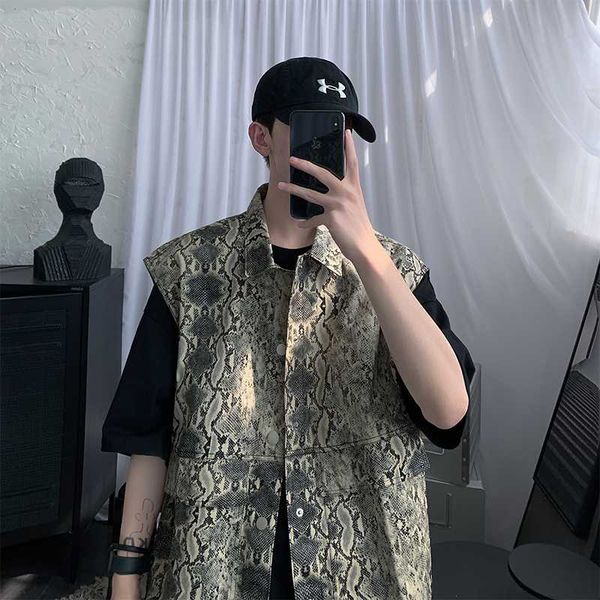 men' snake vest man sleeveless vests for work wear are loose and fashion tank men clothing, White;black
men' snake vest man sleeveless vests for work wear are loose and fashion tank men clothing, White;black