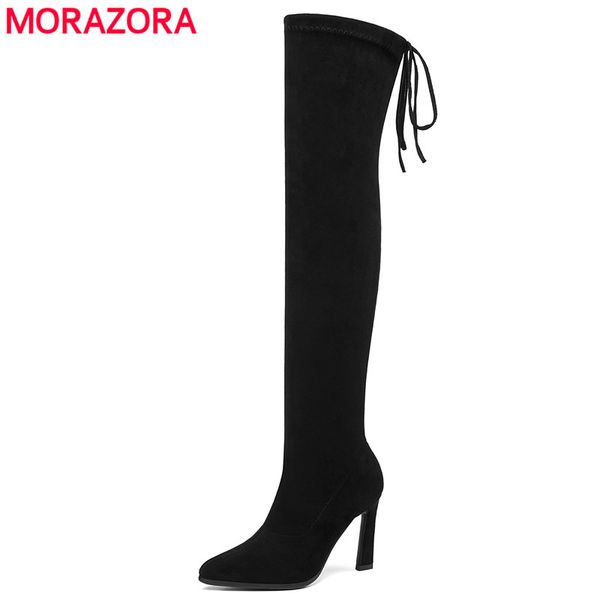 morazora 2020 new stretch fabric over the knee boots women strange high heels thigh high boots autumn ladies long, Black
morazora 2020 new stretch fabric over the knee boots women strange high heels thigh high boots autumn ladies long, Black