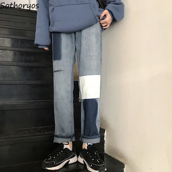jeans women long trousers leisure straight all-match elegant pockets korean style soft womens patchwork harajuku high waist chic, Blue
jeans women long trousers leisure straight all-match elegant pockets korean style soft womens patchwork harajuku high waist chic, Blue