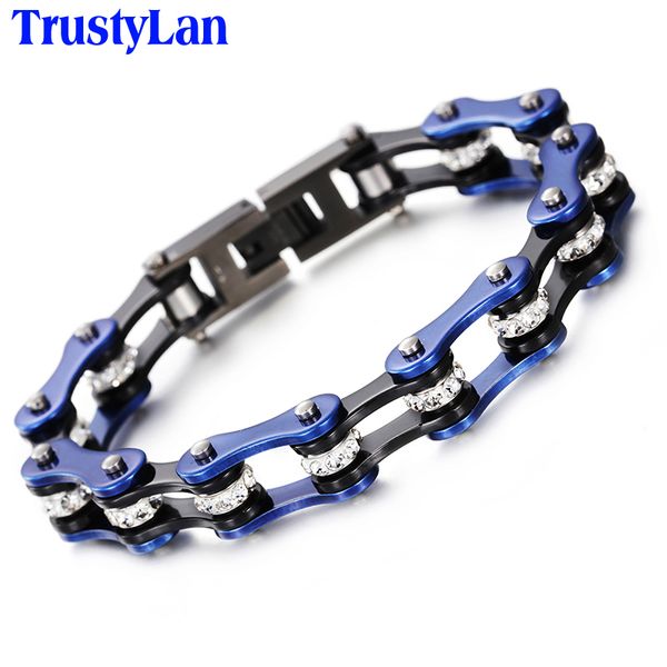 trustylan punk bicycle chain bracelet men motorcycle link chain bracelets bangles trendy blue stainless steel men's jewelry gift, Golden;silver
trustylan punk bicycle chain bracelet men motorcycle link chain bracelets bangles trendy blue stainless steel men's jewelry gift, Golden;silver