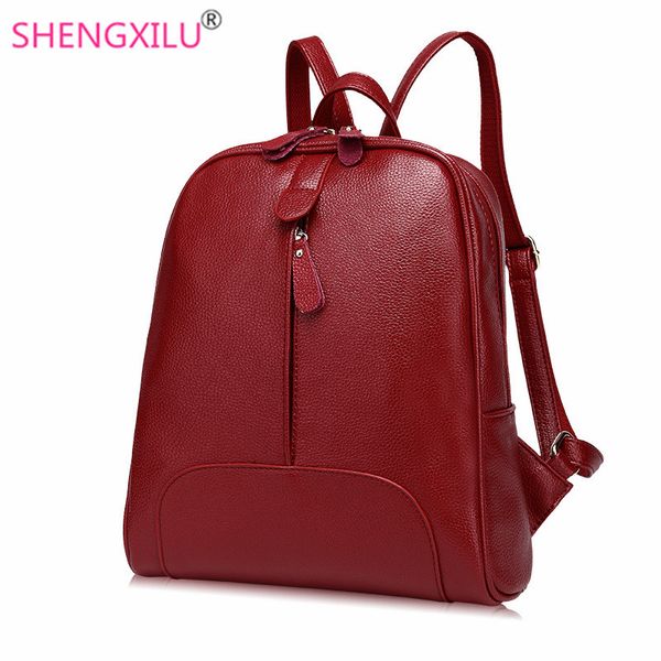 shengxilu leather women backpack female small rucksack ladies casual backpacks travel fashion daypacks burgundy women bags
shengxilu leather women backpack female small rucksack ladies casual backpacks travel fashion daypacks burgundy women bags