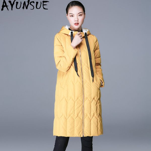 2019 down jacket woman hooded winter long coat white duck down light puffer jacket yellow coats manteau femme 8841001 kj2626, Black
2019 down jacket woman hooded winter long coat white duck down light puffer jacket yellow coats manteau femme 8841001 kj2626, Black
