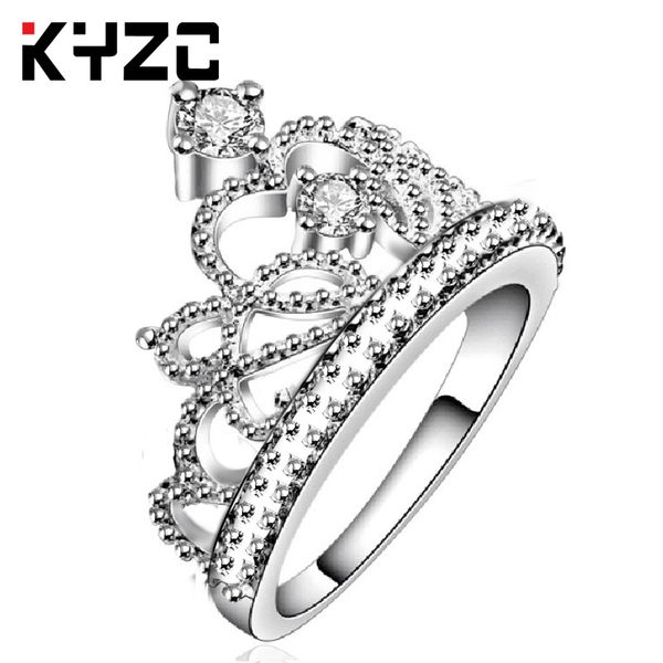 south korea's new jewelry boutique luxury micro-zircon crown ring personality ring, Silver
south korea's new jewelry boutique luxury micro-zircon crown ring personality ring, Silver