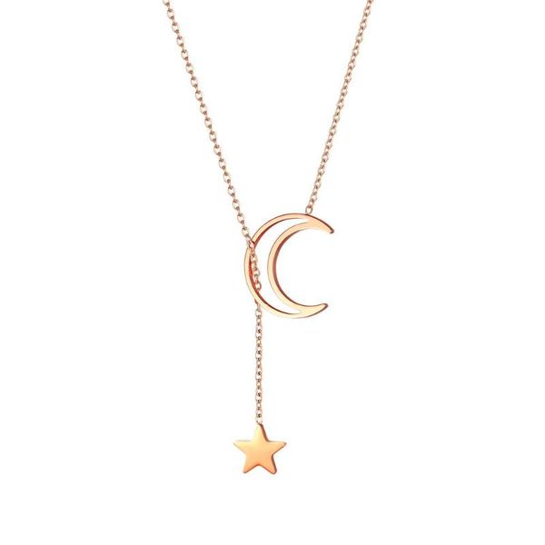 boniskiss fashion unique moon pentagram necklaces & pendants rosegold clavicle chain necklace femme moon jewelry accessories, Silver
boniskiss fashion unique moon pentagram necklaces & pendants rosegold clavicle chain necklace femme moon jewelry accessories, Silver