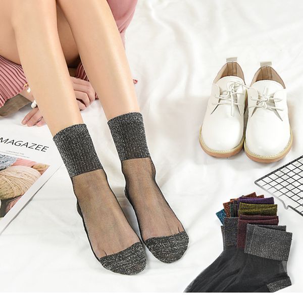 12pcs=6 pairs women+sock glitter thin lace fishnet socks transparent shiny calcetines transparentes mujer nylon short mesh, Black;white
12pcs=6 pairs women+sock glitter thin lace fishnet socks transparent shiny calcetines transparentes mujer nylon short mesh, Black;white