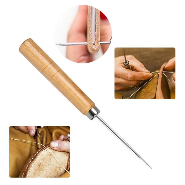 1pcs рук строчка клиновые кожа craft иглы холст кожа шитье обувь инструмент для ремонта шило резки бумаги dies швейные принадлежности vbvbj, Black 
1pcs рук строчка клиновые кожа craft иглы холст кожа шитье обувь инструмент для ремонта шило резки бумаги dies швейные принадлежности vbvbj, Black