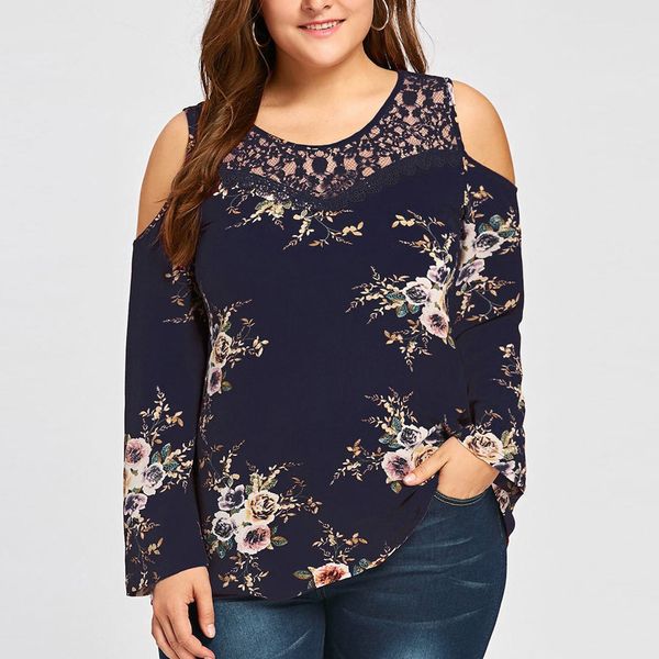 plus size 5xl cold shoulder womens and blouses o neck hollow out floral print long sleeve blouse shirts blusa feminina, White
plus size 5xl cold shoulder womens and blouses o neck hollow out floral print long sleeve blouse shirts blusa feminina, White