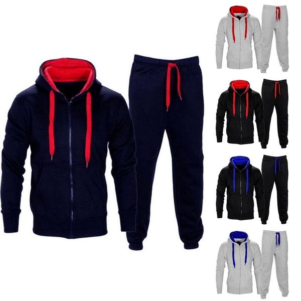 sports suits male zipper jogging tracksuits 2019 autumn winter running sets fitness training gym jogger suit hooded sweatershirt, Black;blue
sports suits male zipper jogging tracksuits 2019 autumn winter running sets fitness training gym jogger suit hooded sweatershirt, Black;blue