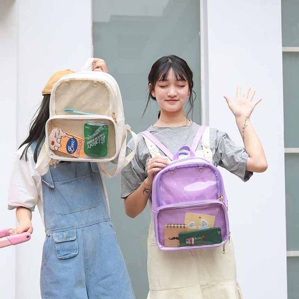women transparent backpacks rucksack handbags school bag shopping travel hiking bags dxae
women transparent backpacks rucksack handbags school bag shopping travel hiking bags dxae