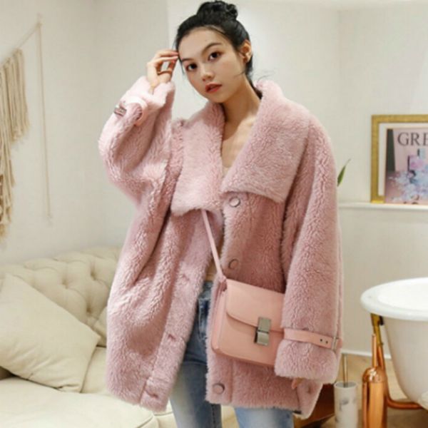 autumn winter coat women clothes 2020 korean vintage 100% wool jacket streetwear sheep shearling fur suede lining zt3078, Black
autumn winter coat women clothes 2020 korean vintage 100% wool jacket streetwear sheep shearling fur suede lining zt3078, Black