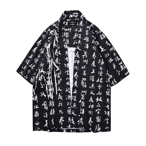 men shirts three quarter sleeve japanese streetwear casual floral printed beach shirt fashion hawaiian shirt apr12, White;black
men shirts three quarter sleeve japanese streetwear casual floral printed beach shirt fashion hawaiian shirt apr12, White;black