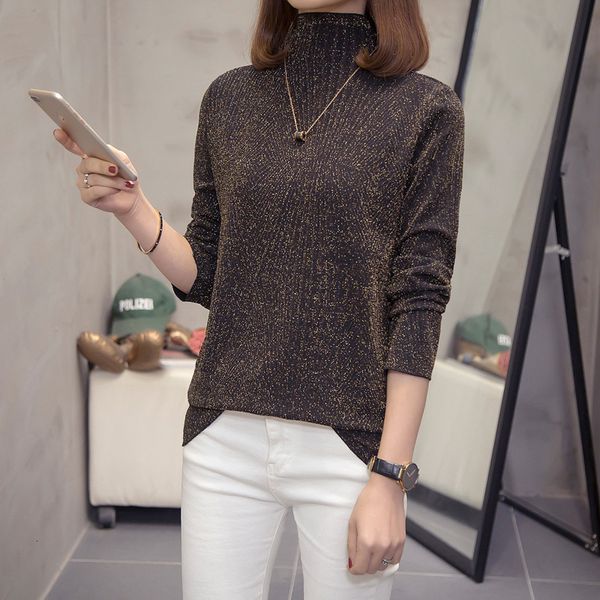 nkandby plus size knitted metallic 2020 autumn winter fashion turtleneck tshirt oversize long sleeve korean ladies t-shirts, White
nkandby plus size knitted metallic 2020 autumn winter fashion turtleneck tshirt oversize long sleeve korean ladies t-shirts, White