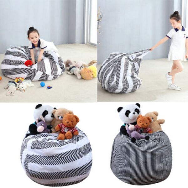 2020 2 color stuffed animal storage bean bag chair extra large canvas pouch stripe sofa chair
2020 2 color stuffed animal storage bean bag chair extra large canvas pouch stripe sofa chair