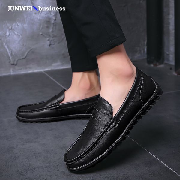 genuine leather men footwear fashion brand loafers outdoor male cowhide men's casual shoes moccasins a4 s, Black
genuine leather men footwear fashion brand loafers outdoor male cowhide men's casual shoes moccasins a4 s, Black