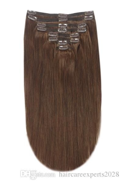 elibess hair-full head remy clip in human hair extensions 100g/set 8pcs - medium brown (#4), Black
elibess hair-full head remy clip in human hair extensions 100g/set 8pcs - medium brown (#4), Black