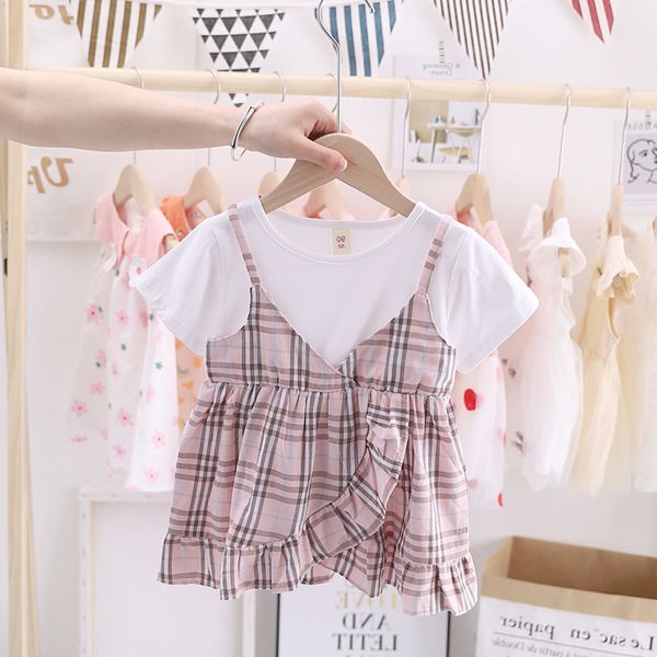 kids designer clothes girls dress 2020 children's wear fake two-piece dress girls princess dress fashionable summer clothes, Red;yellow
kids designer clothes girls dress 2020 children's wear fake two-piece dress girls princess dress fashionable summer clothes, Red;yellow