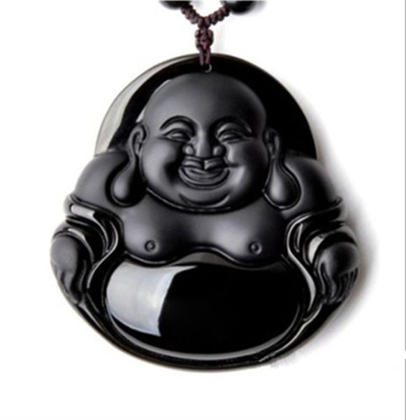fashion natural black obsidian carved buddha lucky blessing pendant amulet necklace fine crystal jewelry, Silver
fashion natural black obsidian carved buddha lucky blessing pendant amulet necklace fine crystal jewelry, Silver