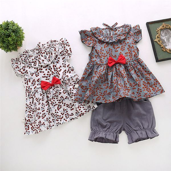 summer newborn baby girl clothes floral print bowknot t shirt shorts 2pcs outfits clothes baby sets, White
summer newborn baby girl clothes floral print bowknot t shirt shorts 2pcs outfits clothes baby sets, White