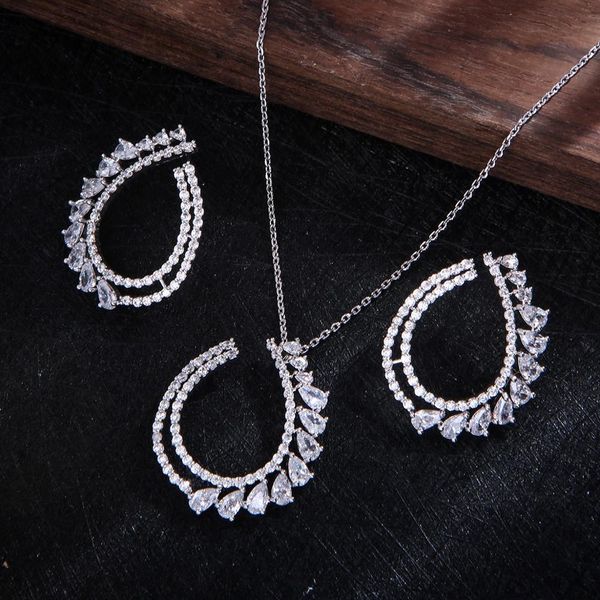new water drop pendant lover's pendant cubic zircon cz jewelry sets for women wedding dubai bridal jewelry sets d1208, Silver
new water drop pendant lover's pendant cubic zircon cz jewelry sets for women wedding dubai bridal jewelry sets d1208, Silver